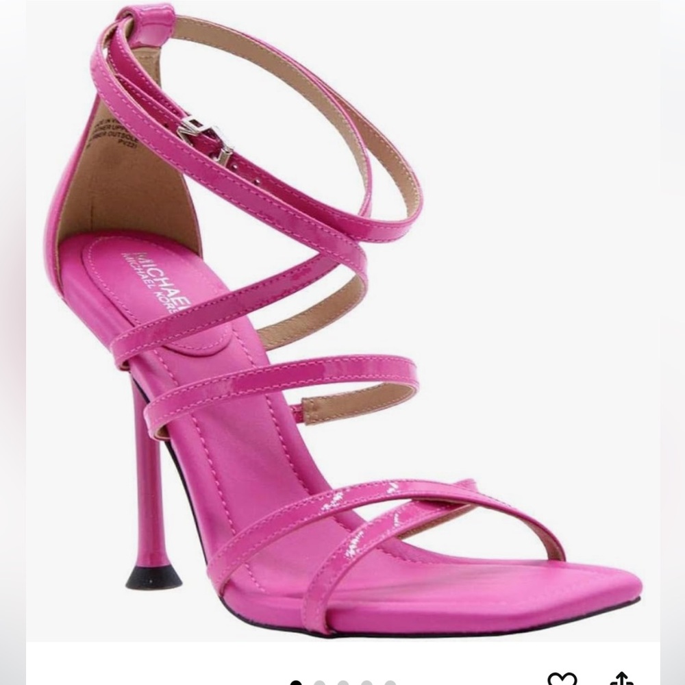 Michael Kors Women's Hot Pink Imani Strappy Dress Sandals Stiletto Heels  Size 8